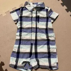 babyGap チェック柄ロンパース 6-12ヶ月