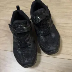 ブラック スニーカー マジックテープ付き
