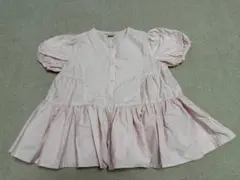 【petit main 】半袖ブラウス 120cmピンク