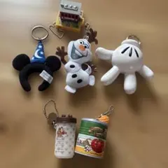 ディズニーリゾート限定　ミッキー マスコット型キーホルダーセット
