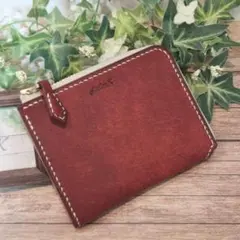 Ｌ字ファスナーウォレット　本革　イタリアンレザー プエブロ×ブッテーロ