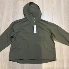 新品未使用！GU ジーユー マウンテンパーカ Lサイズ オリーブ カーキ