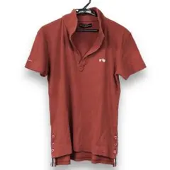 【未使用品】メンズ　夏服　バイオ加工　スキッパー　半袖　ポロシャツ　Mサイズ