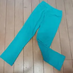 シメファブリック ストレッチパンツ 110cm エメラルドグリーン