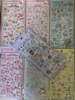 【正規品】しずくちゃん　ボンボンドロップシール　ミニ　7枚セット