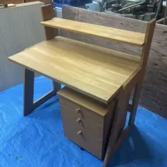 日進木工 デスク 学習机 飛騨家具 ブナ材 棚付き 北欧風 日進木工 デスク 学習机 飛騨家具 ブナ材 棚付き 北欧風 - メルカリ