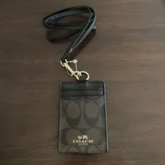 新品　未使用品 COACH ブラウンレザーパスケース