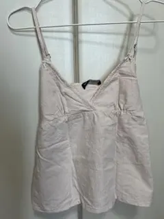 ピンクストライプキャミソール