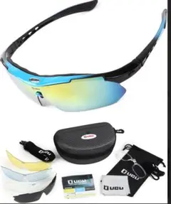 【新品未使用】 スポーツサングラス 偏光 レンズ 紫外線 UVカット