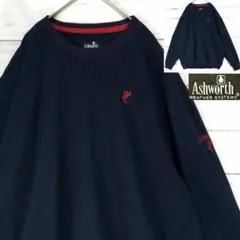 ASHWORTH アシュワース 刺繍ロゴ ビッグサイズ プルオーバージャケット