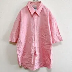 美品 オールドネイビー 半袖シャツ ボタンダウン 無地 【M】桃 綿のサムネイル