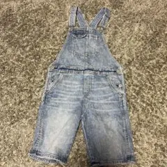 H&M ライトブルーデニムオーバーオール US 8-9Y