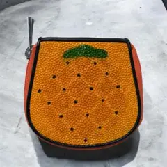 VIA LA MODA ヴィアラモーダ オーストリッチ 本革 ポーチ イエロー 