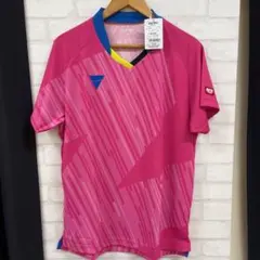 【VICTAS】卓球ユニホーム　ピンク　男女兼用Lサイズ