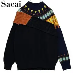 美品】sacai 24-03577M ニット セーター - メルカリ