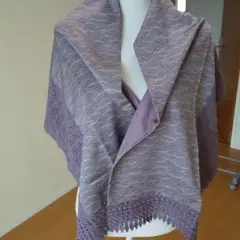 着物用ショール(薄紫）