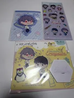 エヴァンゲリオン　渚カヲル　碇シンジ　シール　ステッカー　メモ