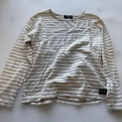 COMME CA ISM ストライプ長袖カットソー 130cm