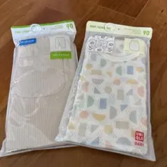 UNIQLO ベビーノースリーブタンクトップとエアリズムレギンス90 2枚セット