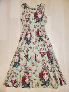 PoloRalphLauren　ラルフローレン　花柄ワンピース　ドレス　グリーン