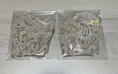 ハンドメイド　ペイズリー柄マスク　２枚セットのサムネイル