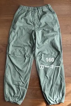 ユニクロ　ウォームイージーパンツ　暖パン　160 カーキー