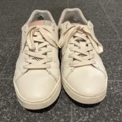 COACH ホワイト/ピンク スニーカー 23cm