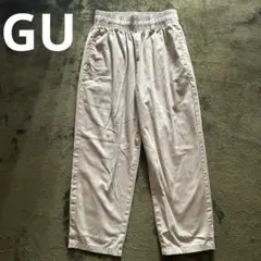GU ジーユー チノストレートパンツ ベージュ メンズ S