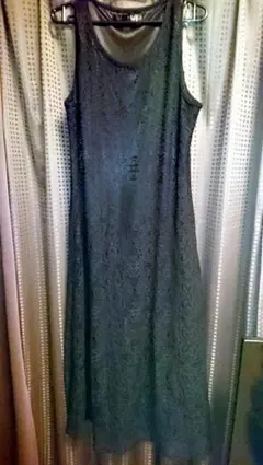 花柄レースのマキシ丈ワンピース♥