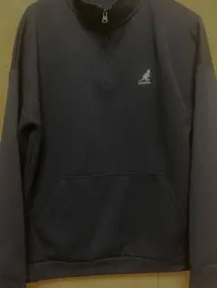 KANGOL ハーフジップスウェット ブラック
