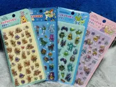 ディズニー ぷくぷくシール 4枚セット