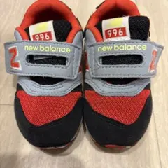 new balance 996 キッズシューズ 赤黒