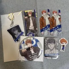 ま*も様 ヒプノシスマイク 毒島メイソン理鶯 缶バッジ キーホルダー 色紙 ブロ