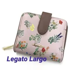 【未使用】Legato Largo ボタニカル柄　２つ折り財布