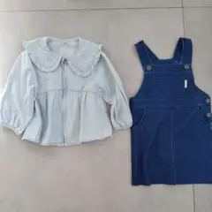 バースデイ　新品デニムジャケット&ジャンパースカート　tete a tete