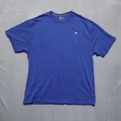 メンズXL【A品】ラッセルTシャツ青1841