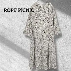 美品❣️ ロペピクニック ダルメシアン柄 ティアード ワンピース 38 Mサイズ