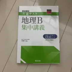 地理B集中講義 旺文社
