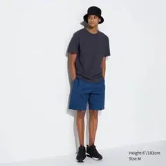 未使用品　ユニクロ　ドライストレッチイージーショーツ　ブルー　M