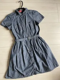 美品BURBERRY BLUE LABELワンピースホース刺繍ベルト付サイズ38のサムネイル