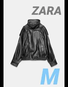ZARA ザラ　フェイクレザージャケット　M