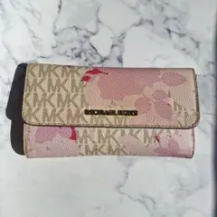 【MICHAEL KORS】マイケルコース　花柄 　三つ折り財布　レディース