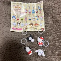 ハローキティ・マイメロディ・シナモロール キーホルダー 3個セット