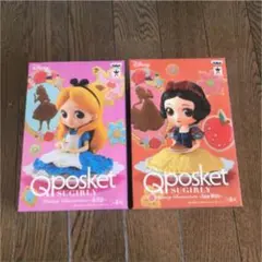 新品 未使用 Qposket フィギュア アリス 白雪姫 ノーマル セット