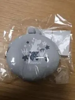 ムーミン　がま口　シリコン　ニョロニョロ　リトルミイ　トーベ・ヤンソン　グレー