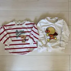 アンパンマン Tシャツ・スウェットセット 90.95サイズ