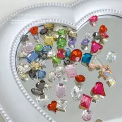 ネイルアート用パーツ 多色 約50個