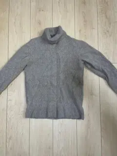 ÉDIFICE グレー タートルネックセーター