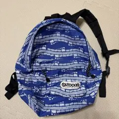 OUTDOOR パターン入りリュック 青