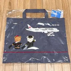 【新品未使用】 限定ファミリア×JALコラボ デニムトートバッグ レッスンバッグ